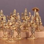 Pure Brass Vishnu Dashavatar Idol Set | 4.5" Superfine Collection | 2.5kg Sacred Masterpiece | Complete Avatar Series | Jaipurio